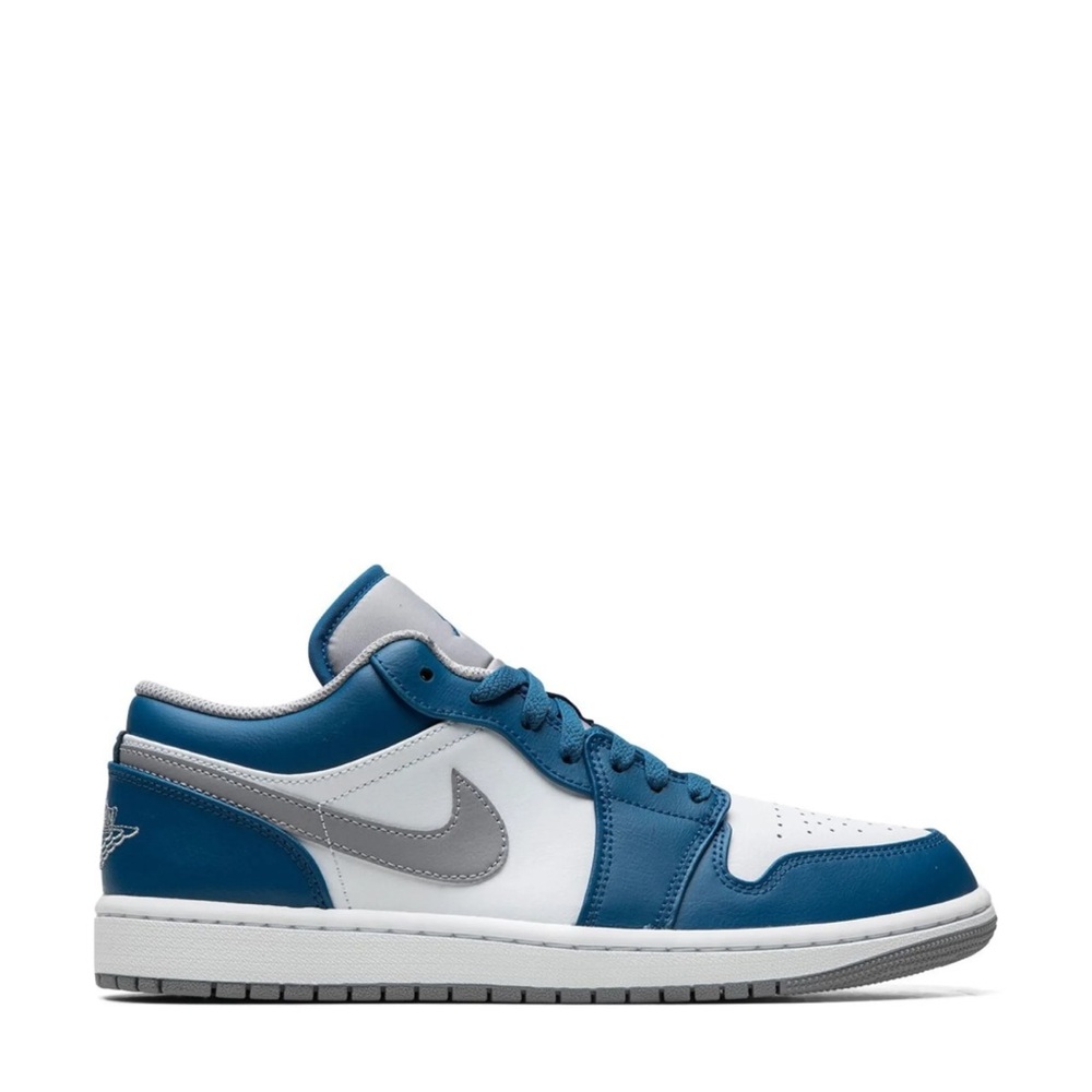 Jordan 1s Low True Blue Cement Gray